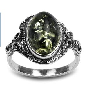 Green Yellow Amber ring